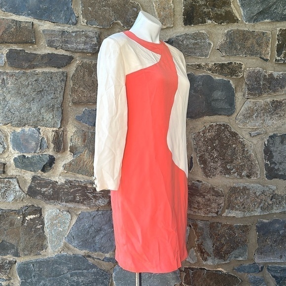 Jayna New York Orange cream blend Dresse Size Large - Picture 3 of 8